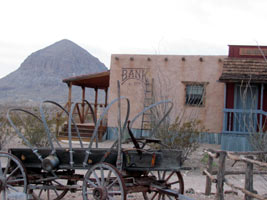 Schoolhouse and Bank at Ten Bits Ranch