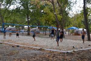 Volleyball at Son's Blue River Camp