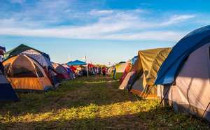 tent camping Fans at Waterloo Festival 2018