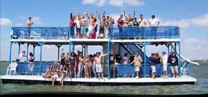 Party barge rental on Lake Lewisville