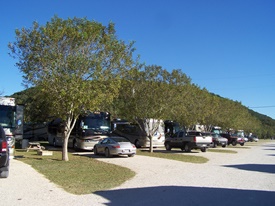 Some of the sites at Lazy L & L Campground