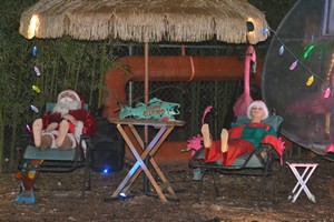 santa camping