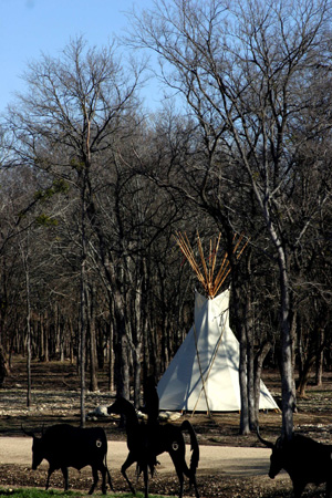 tepees in Wardville