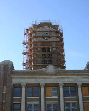 Johnson County courthouse in Cleburne