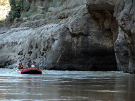 Rafting through Santa Elena Canyon